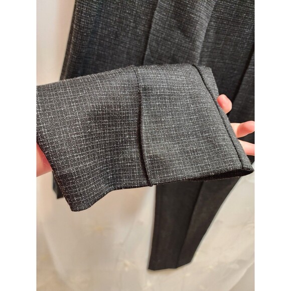 INVESTMENTS WOMEN XL BLACK PLEATED PANTS STRETCHY WAIST SLACKS CAREER TWEED CHIC - Picture 5 of 15